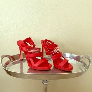 Michael kors red pumps